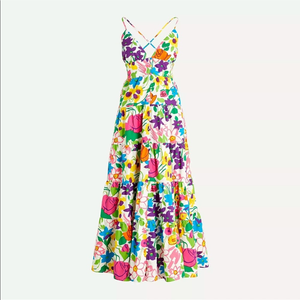 Jcrew Vibrant Garden Dress- NWT and Never Worn